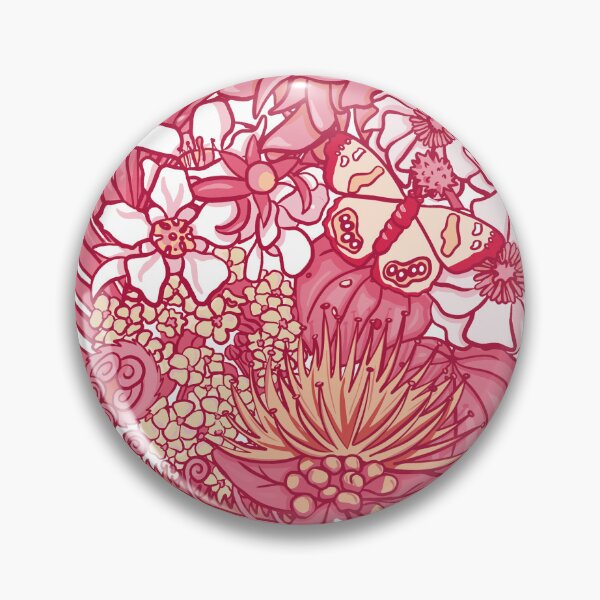 Item preview, NZ Native plants in pink designed and sold by Creativbubble.