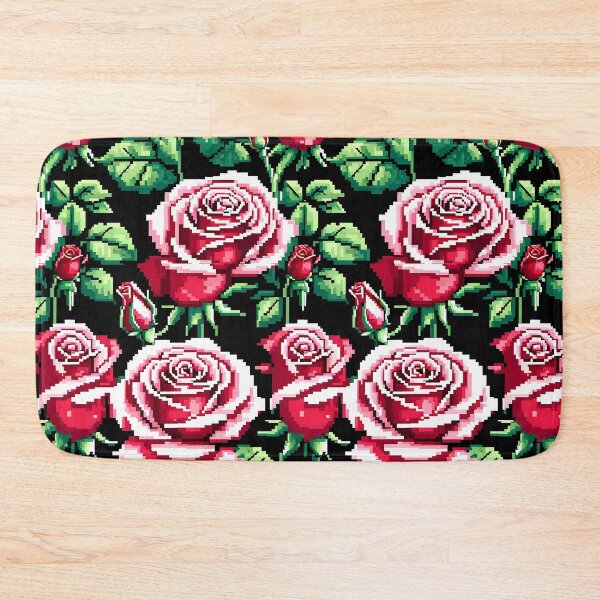 Item preview, Pixelated roses design #2 designed and sold by Domo-Design.