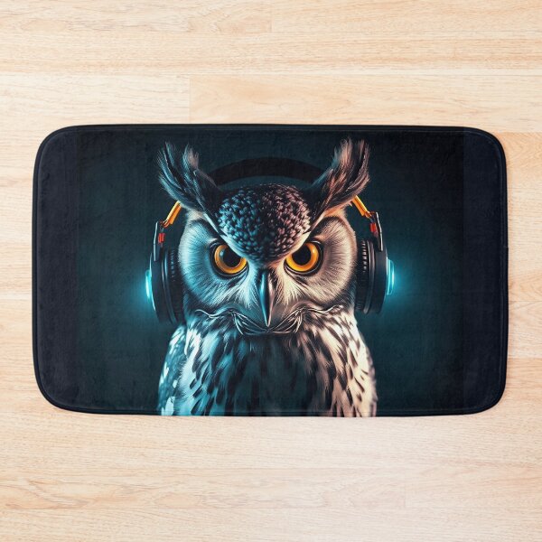Item preview, Focused Owl DJ at the Turntables designed and sold by ChrisButler.