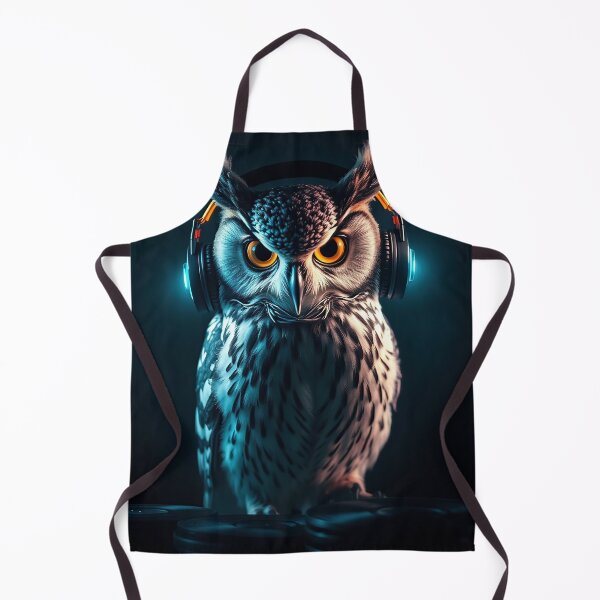 Item preview, Focused Owl DJ at the Turntables designed and sold by ChrisButler.