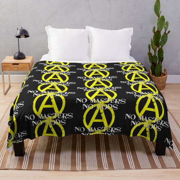 Item preview, Yellow Anarchy No Gods No Masters - Print designed and sold by Earth Nature Creations.