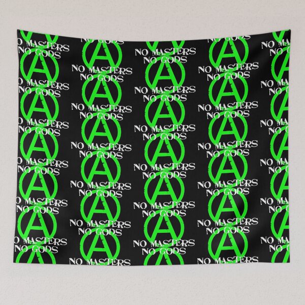 Item preview, Green Anarchy No Gods No Masters - Print designed and sold by Earth Nature Creations.