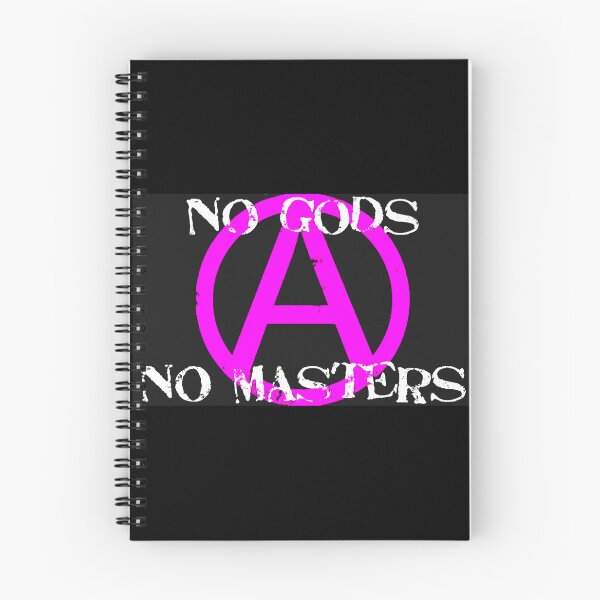 Item preview, Pink Anarchy No Gods No Masters - Print designed and sold by Earth Nature Creations.