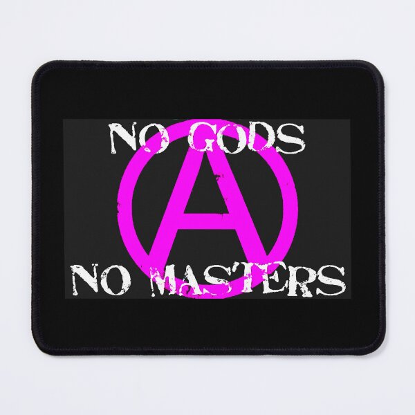 Item preview, Pink Anarchy No Gods No Masters - Print designed and sold by Earth Nature Creations.