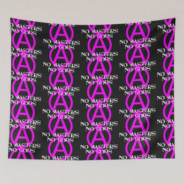 Item preview, Pink Anarchy No Gods No Masters - Print designed and sold by Earth Nature Creations.