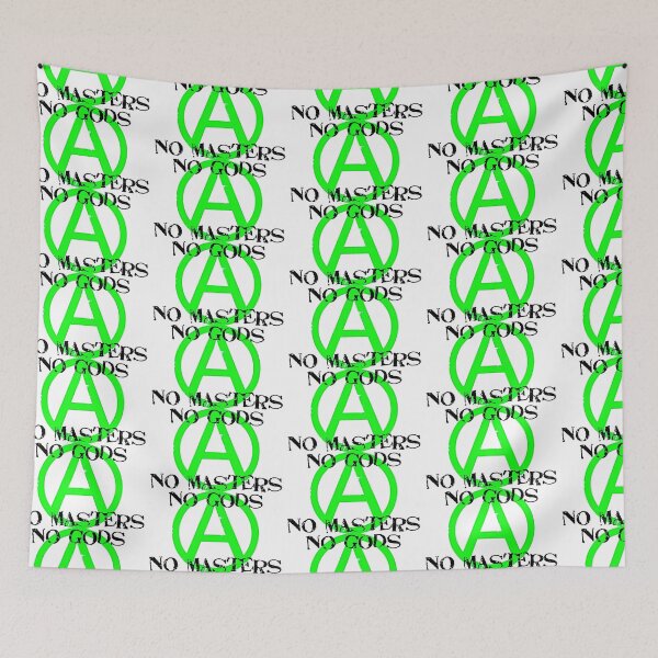 Item preview, Green Anarchy No Gods No Masters - Print designed and sold by Earth Nature Creations.