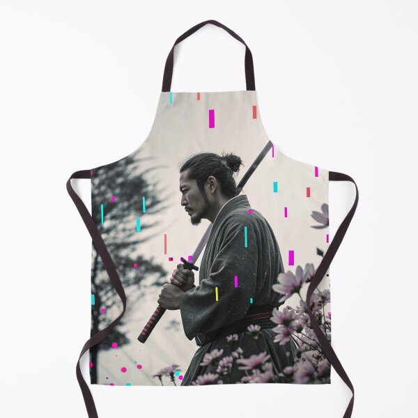 Item preview, Flowers and Blades: A Samurai's Reflection in Digital Bloom designed and sold by fc2c.