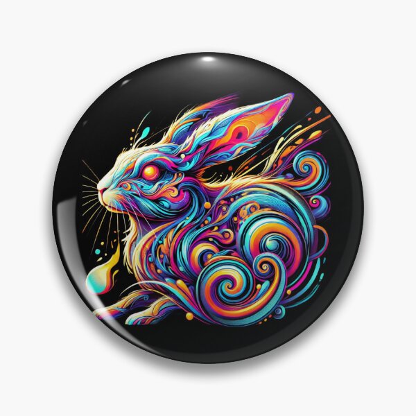Item preview, Neon Swirl Rabbit designed and sold by becauseturkey.