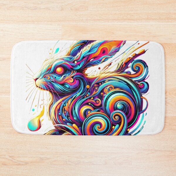 Item preview, Neon Swirl Rabbit designed and sold by becauseturkey.