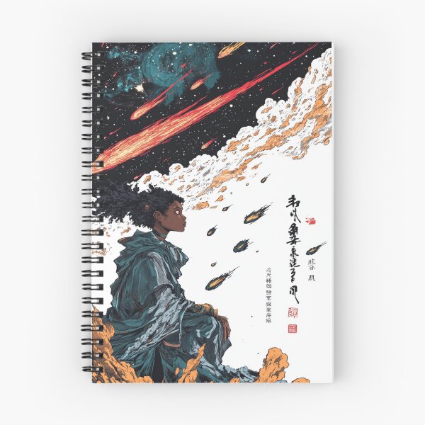 Item preview, African American Witch Summoning Magical Comets 呪文の流星 designed and sold by PrintsByFrank.
