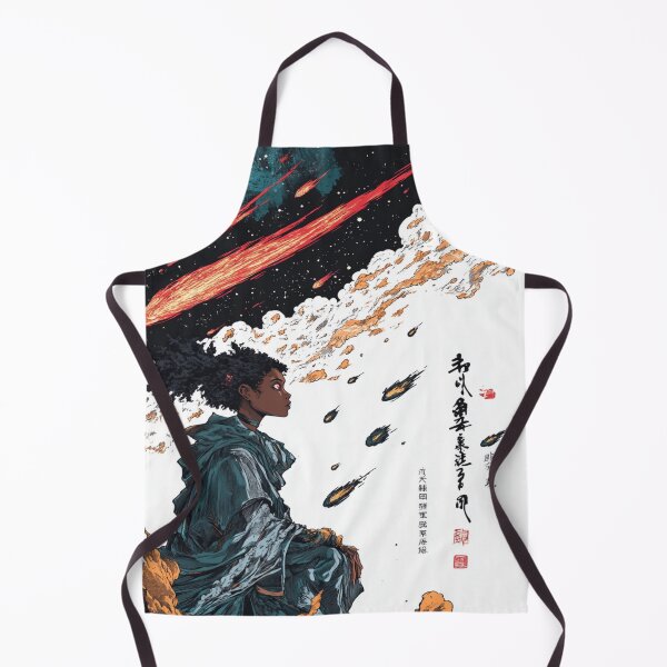 Item preview, African American Witch Summoning Magical Comets 呪文の流星 designed and sold by PrintsByFrank.