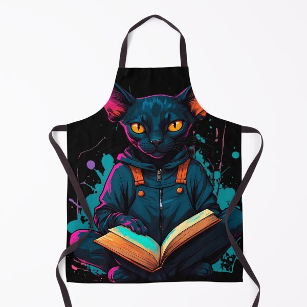 Item preview, Bombay cat reading books designed and sold by Furrifico.
