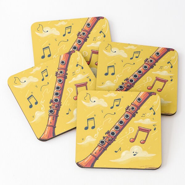 Item preview, Elegant Flute Melody Yellow Minimalist Art designed and sold by RadDeck.