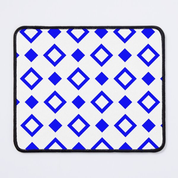 Item preview, seamless geometric pattern, Seamless geometric diamond pattern in two tone blue. blue diamond checkerboard, chessboard seamless Repeat seamless pattern design for fabric print, 2 layer diamond designed and sold by pipikijung.