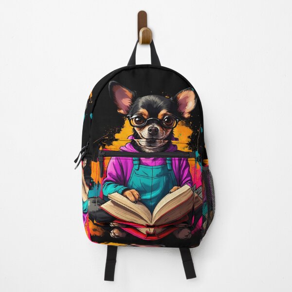 Item preview, Chihuahua dog reading books designed and sold by Furrifico.