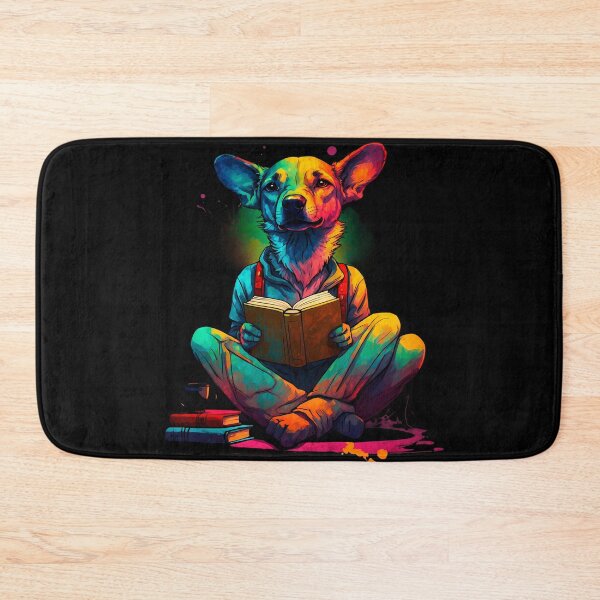 Item preview, Labrador dog reading books designed and sold by Furrifico.