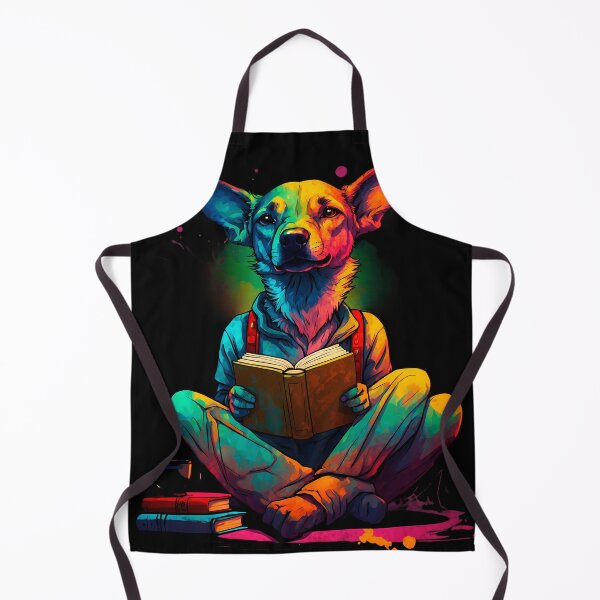 Item preview, Labrador dog reading books designed and sold by Furrifico.