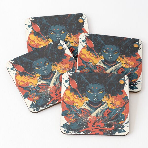 Item preview,  African American Witch Summoning Magical Comets 呪文の流星 designed and sold by PrintsByFrank.