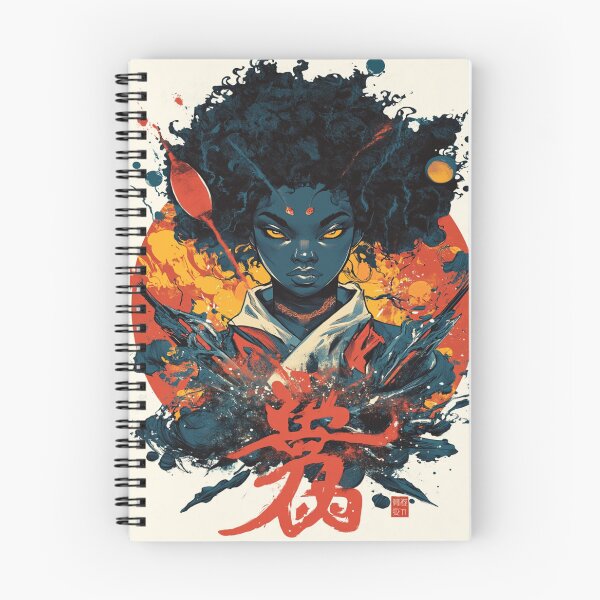 Item preview,  African American Witch Summoning Magical Comets 呪文の流星 designed and sold by PrintsByFrank.
