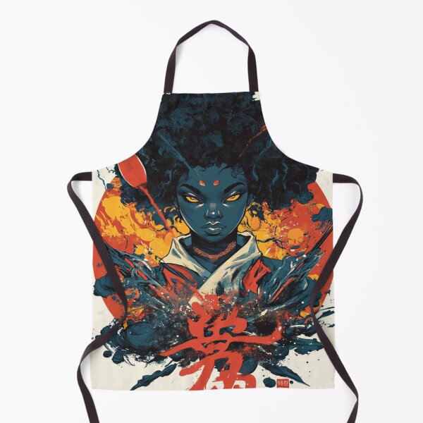 Item preview, African American Witch Summoning Magical Comets 呪文の流星 designed and sold by PrintsByFrank.