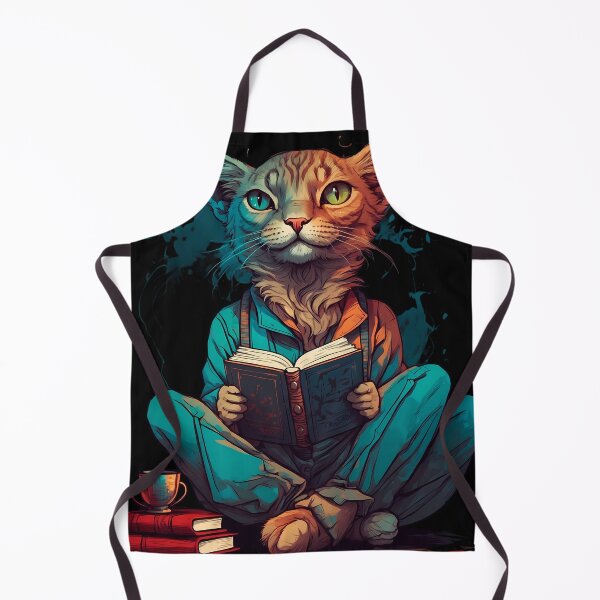 Item preview, Siberian cat reading books designed and sold by Furrifico.