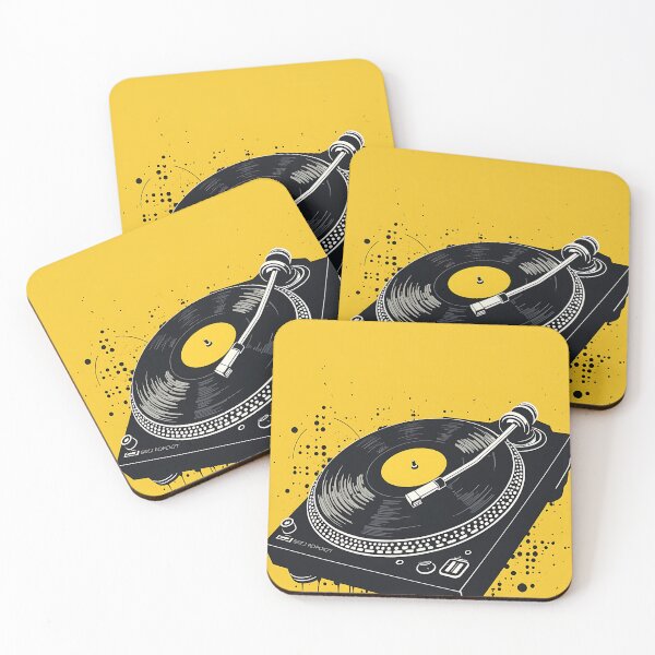 Item preview, DJ Turntables Black and Yellow Beats designed and sold by RadDeck.