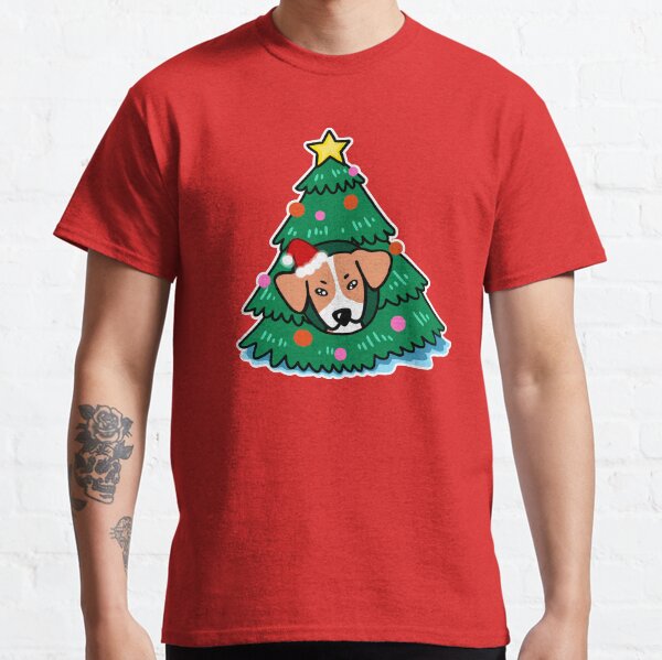 Item preview, Festive Beagle in the Christmas Tree designed and sold by Sopida-nan.