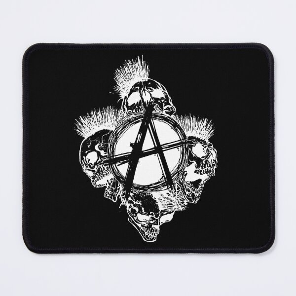 Item preview, Anarchy Skull with Mohawk - Print designed and sold by Earth Nature Creations.