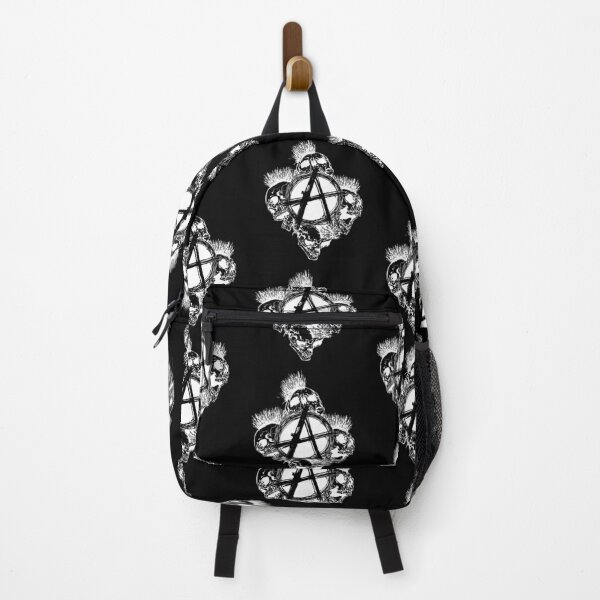 Item preview, Anarchy Skull with Mohawk - Print designed and sold by Earth Nature Creations.