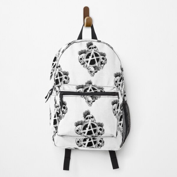 Item preview, Anarchy Skull with Mohawk - Print designed and sold by Earth Nature Creations.