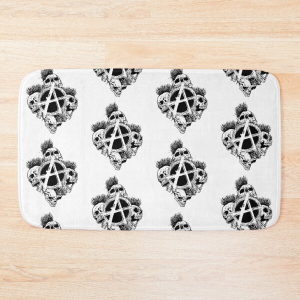Item preview, Anarchy Skull with Mohawk - Print designed and sold by Earth Nature Creations.