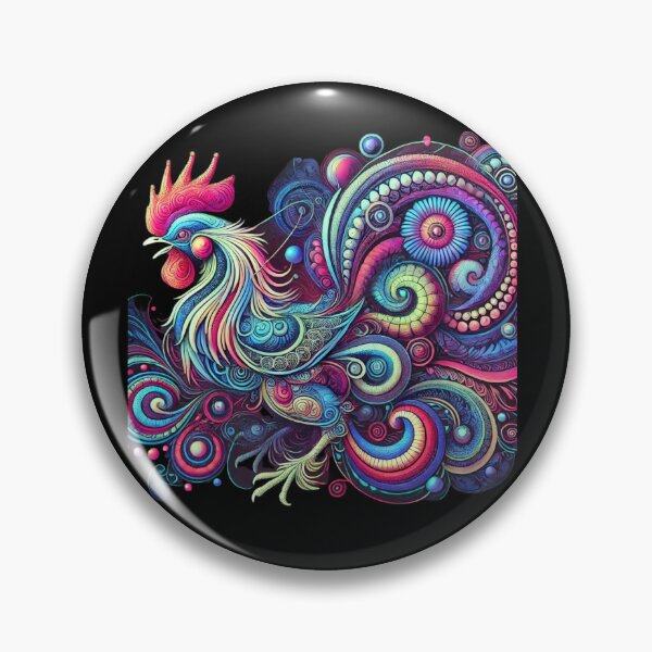 Item preview, Psychedelic Rooster Reverie designed and sold by becauseturkey.