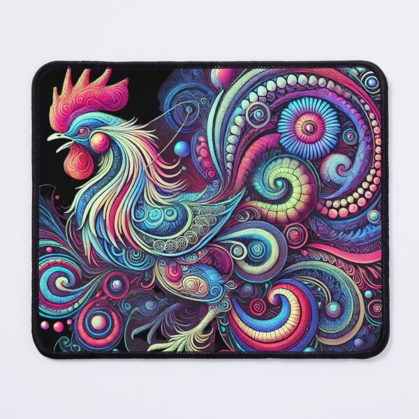 Item preview, Psychedelic Rooster Reverie designed and sold by becauseturkey.