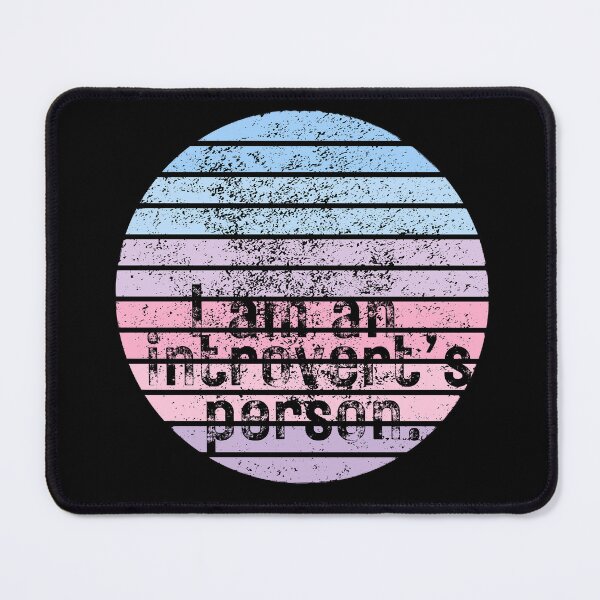 Item preview, I am an Introvert's Person. Pastel Retro Sunset with destressed look designed and sold by InsanelyD.