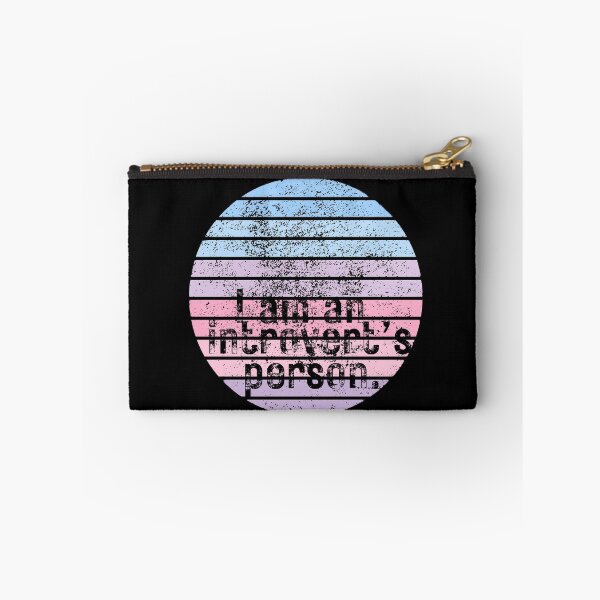 Item preview, I am an Introvert's Person. Pastel Retro Sunset with destressed look designed and sold by InsanelyD.