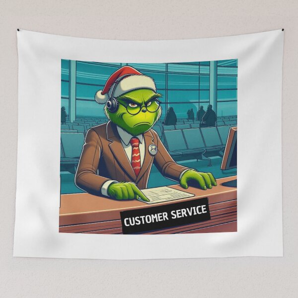 Aperçu de l'œuvre Service client Grinch créée et vendue par Old Tree Store .