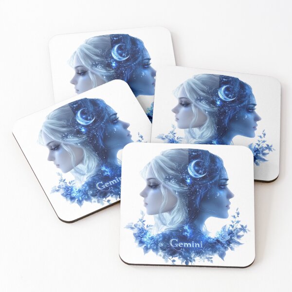 Item preview, Zodiac Design Featuring Gemini Twins and Galactic Accents designed and sold by Rui Huang.