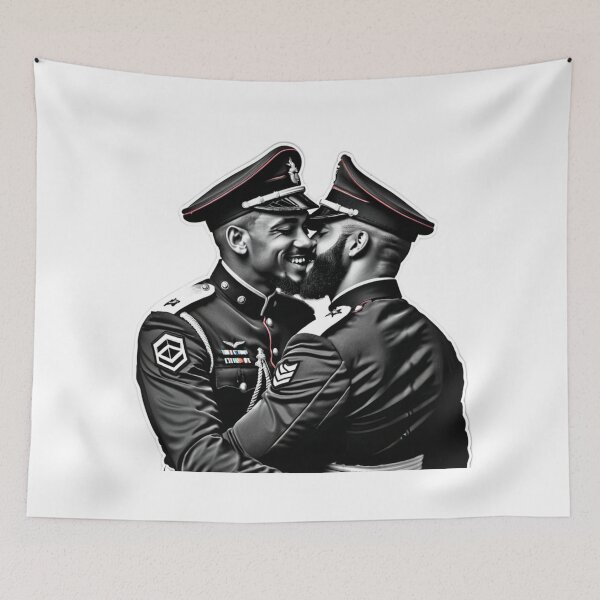 Item preview, Good Men Military Gay Pride Graphic Design designed and sold by ItsAKinkThing.