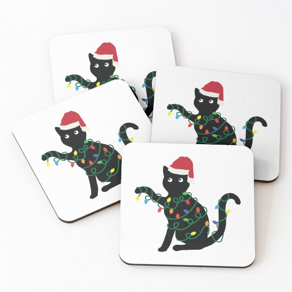 Item preview, Cat in Santa hat designed and sold by MagnoliaLake.