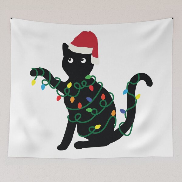 Item preview, Cat in Santa hat designed and sold by MagnoliaLake.