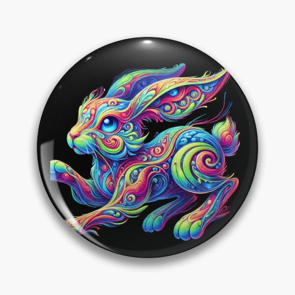 Item preview, Neon Whirlwind Rabbit designed and sold by becauseturkey.