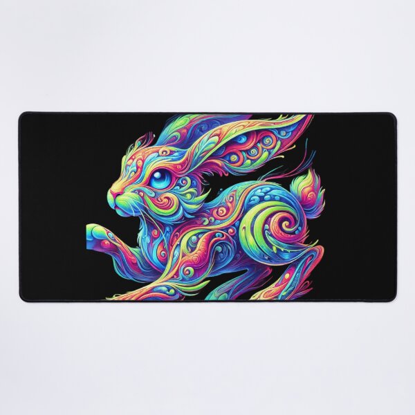 Item preview, Neon Whirlwind Rabbit designed and sold by becauseturkey.