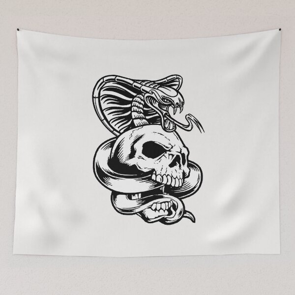 Item preview, Cobra Skull; Prison Tattoo; Hardcore Style;  designed and sold by StickerApe.