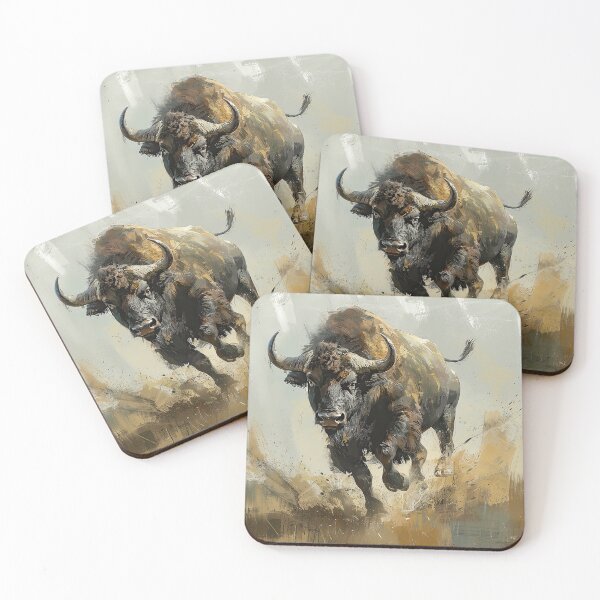 Item preview, Running Buffalo 01 designed and sold by Elisabeth Lucas.