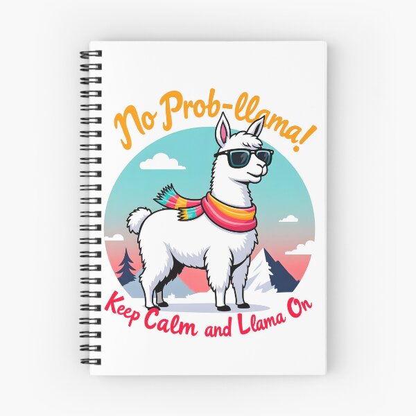 Item preview, No Prob-llama - Confident Llama Cartoon Design designed and sold by shrolts.
