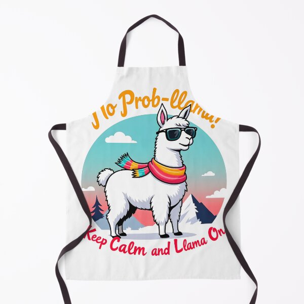 Item preview, No Prob-llama - Confident Llama Cartoon Design designed and sold by shrolts.