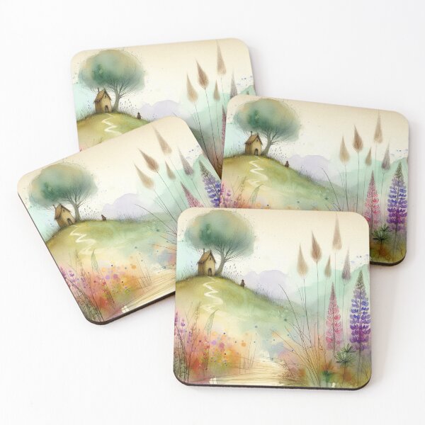Item preview, Whimsical Cottage by Watercolor designed and sold by Beyondnote-Art.