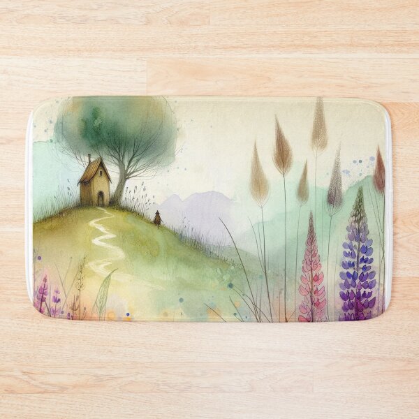 Item preview, Whimsical Cottage by Watercolor designed and sold by Beyondnote-Art.