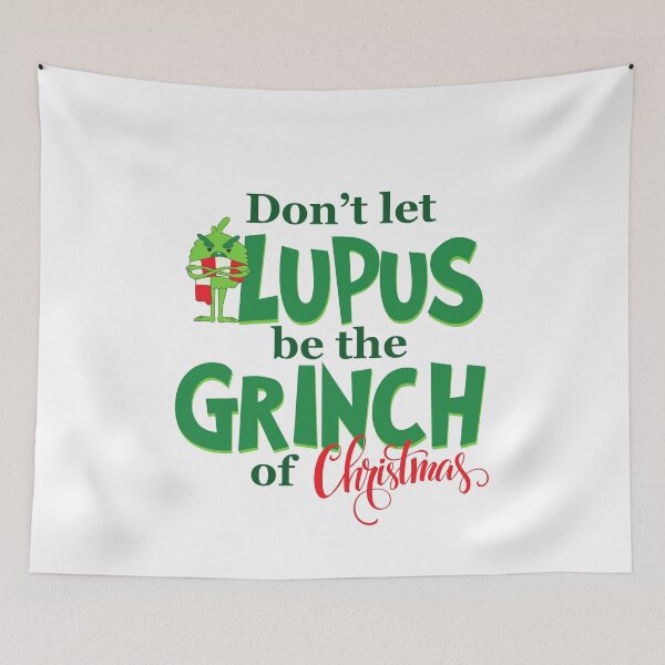 Item preview, Dont let Lupus be the Grinch of Christmas designed and sold by PurrfectionMeow.
