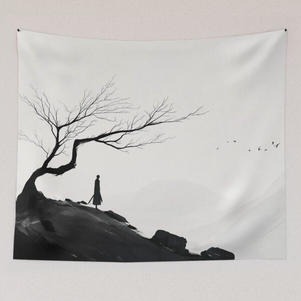 Item preview, Shinobi's Quiet Journey: Ethereal Ink Art designed and sold by willmmcintosh.